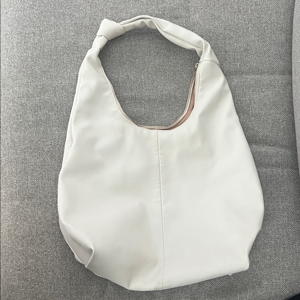 a new day Cream Hobo Bag